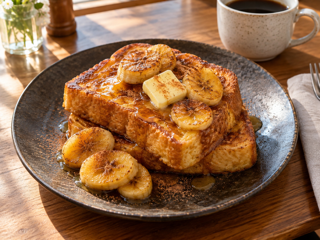 French Toast con Plátano