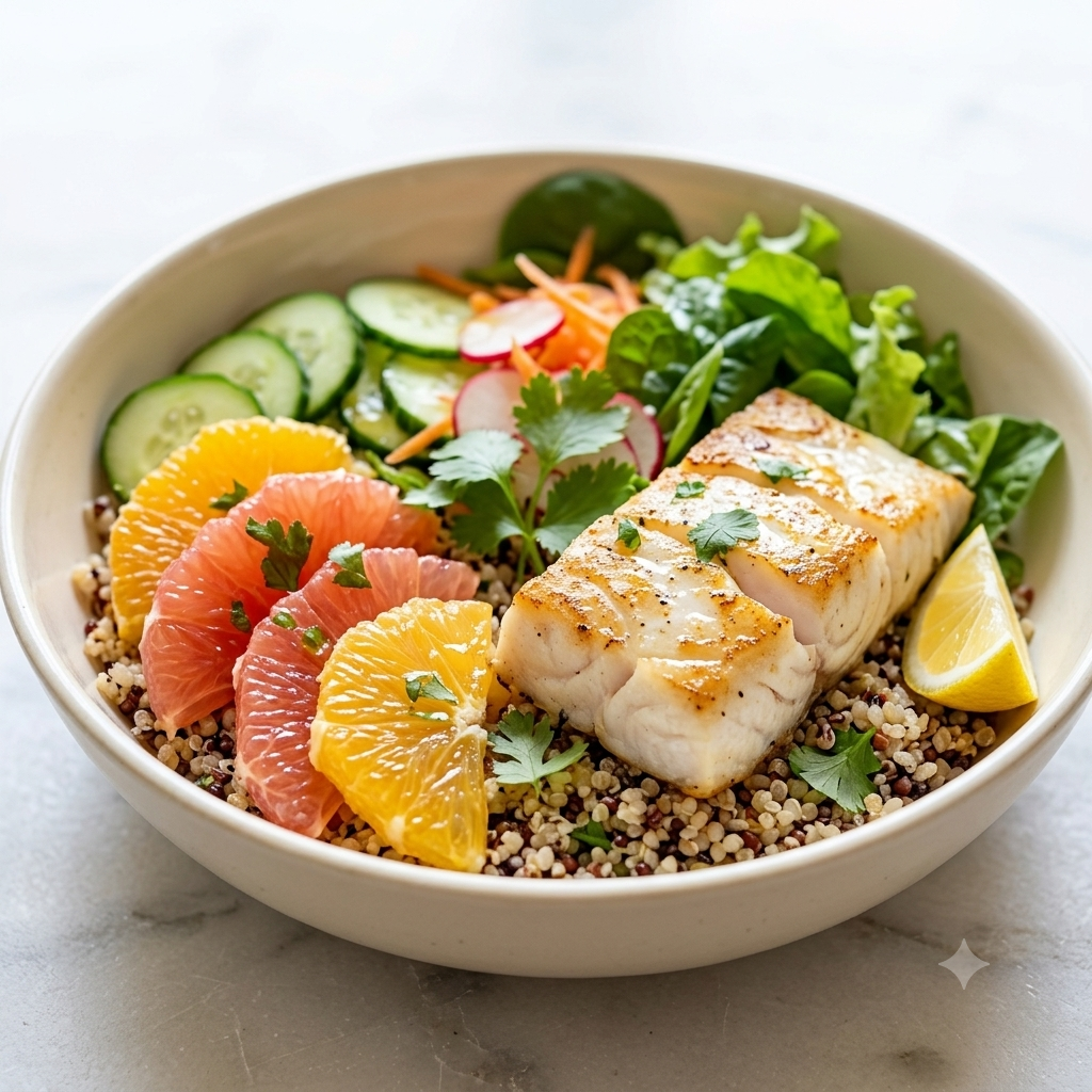 Bowl de Pescado y Cítricos